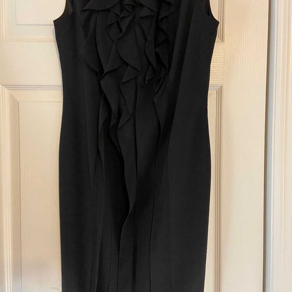 Ann Taylor Silk Ruffled Cocktail Dress
